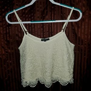 Womens Lace Crop Tank